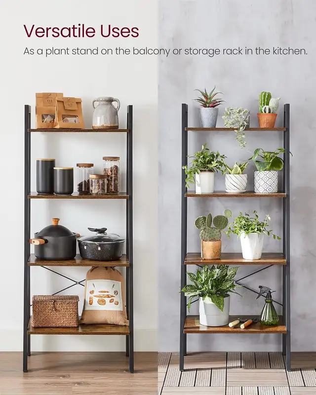 Metal frame Ladder Shelf, 4-Tier Bookshelf, Storage Rack in Bookcases & Shelving Units in Markham / York Region - Image 7