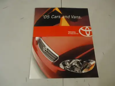 2005 Toyota Cars & Vans Sales Brochure. New. 24 Pages. See Pictures. Features Echo, Prius, Matrix, C...