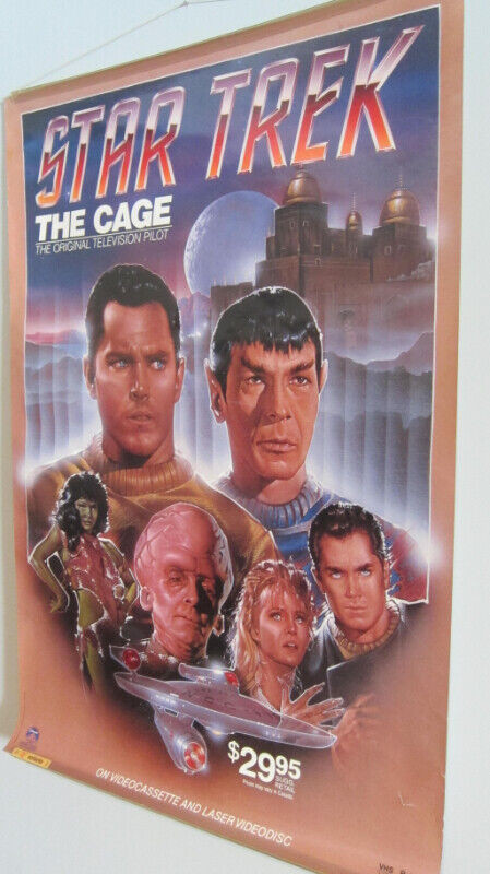 Poster STAR TREK The Cage The Original Television Pilot 1986 dans Art et objets de collection  à Longueuil/Rive Sud - Image 2