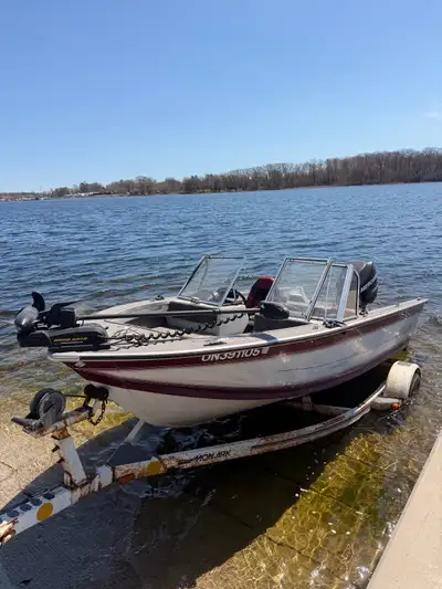Selling a 1995 MonArk L 1600 F-S Aluminum Boat -2012 90hp Mercury Optimax motor -Garmin Striker Vivi...