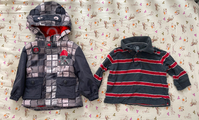 Manteau 9M et chandail 12M bébé dans Vêtements - 9 à 12 mois  à Granby - Image 2