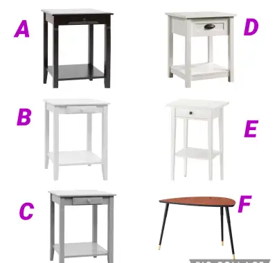 Various Nightstand and Side table, View more