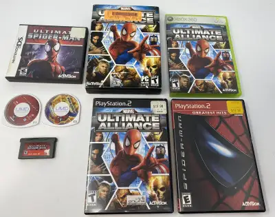 Spider-Man Video Games - Marvel Spiderman Ultimate Spider-Man Gameboy Advance - $30 Spider-Man 2 Mov...