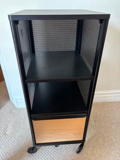 IKEA BEKANT Storage Unit on Casters (black/wood), View more