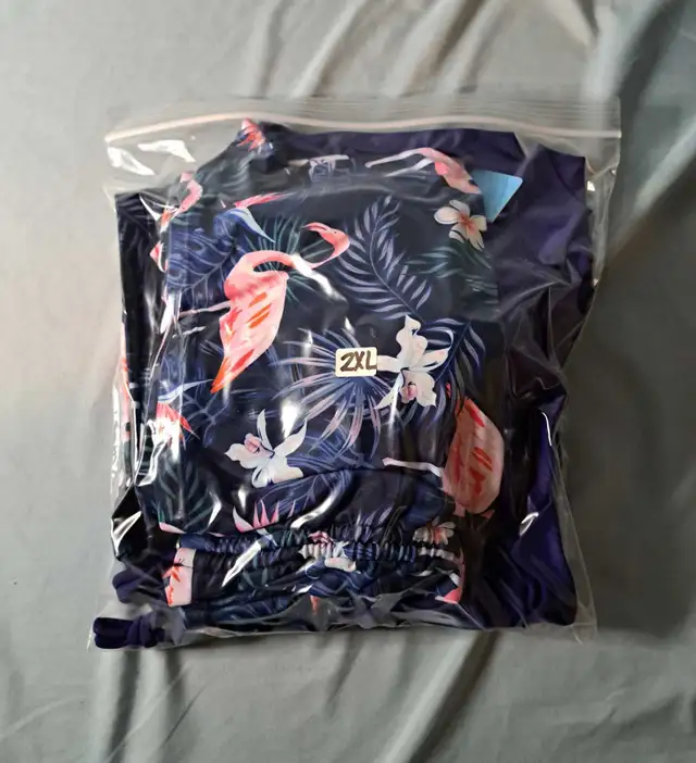 NEW Purple Tankini 2pc Swimsuit w/Flamingo Boy Shorts - XXL in Women's - Other in Edmonton - Image 10