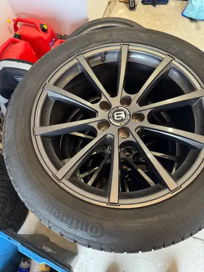 I am selling a winter tire and rim package that came off of my Lexus 2020 LC500. The tires are Conti...