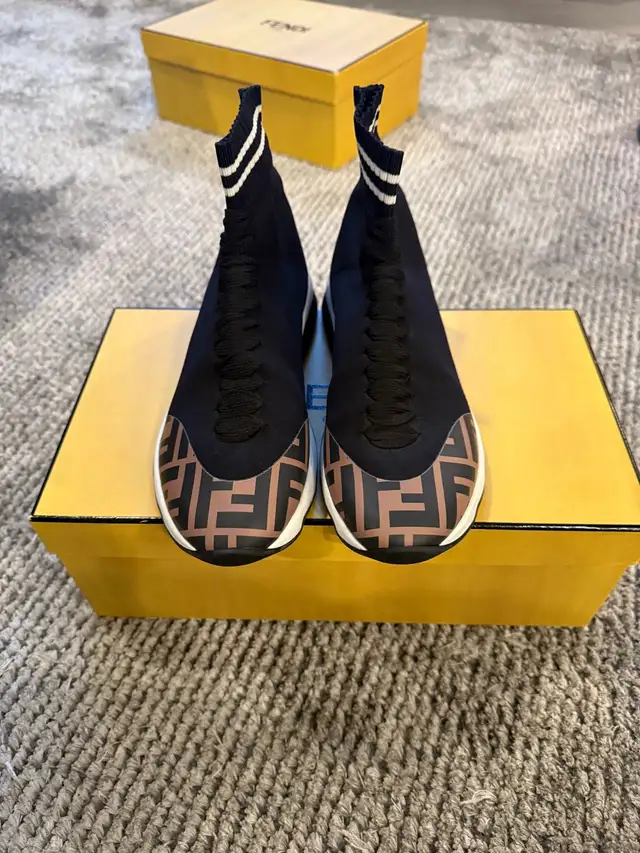 ** Authentic Woman’s Fendi Rockoko Sneaker Boot size 36 in Women's - Shoes in City of Toronto - Image 3