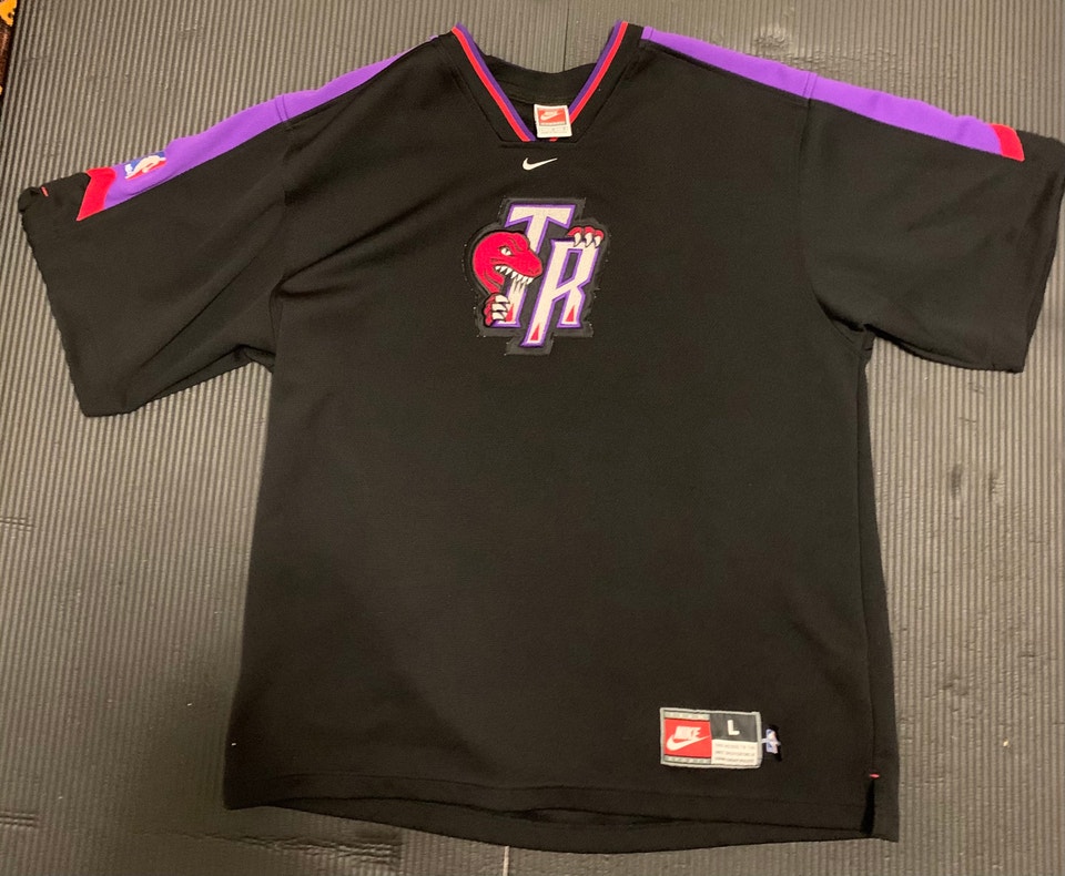 Nike, 90s Nike Raptors "TR" Logo Warm Up Top: Large (Deadstock 9.5/10)