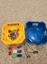 Beyblades and 2 stadiums lot