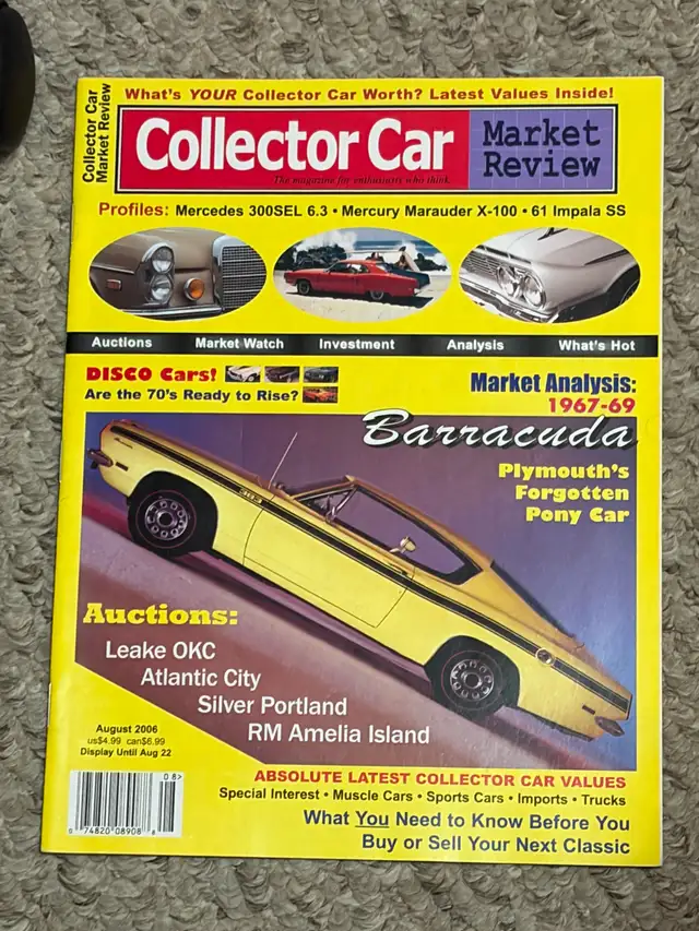 MUST SELL Collector Car Market Review Magazine August 2006 Issue