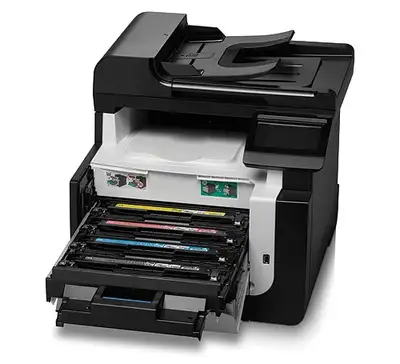 HP Printer 1415fnw  and cp1525 cartridges toner, View more