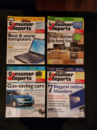  Magazines Consumer Report JUN JULY AUG SEPT 2008-2009