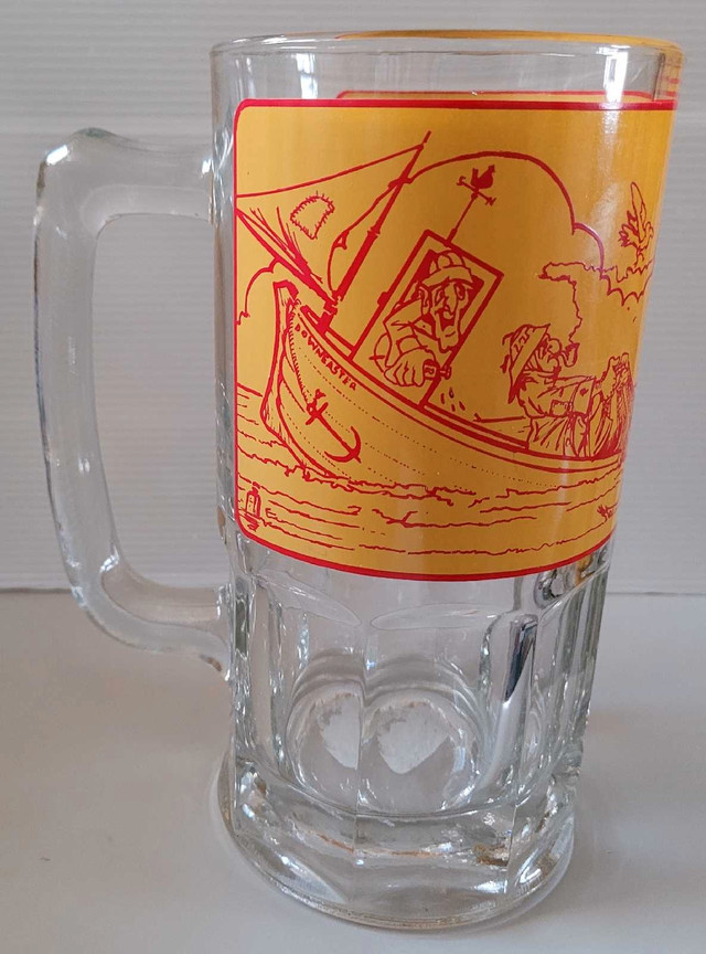 Vintage Rare Large Newfie Screech Nefie Lifesaver Beer Mug Glass in Arts & Collectibles in Oshawa / Durham Region - Image 4