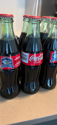 Coca Cola Maple Leafs bottles 