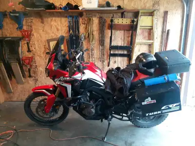 2017 Honda Africa twin 998cc. Selling for $13000 OBO. Has around 30000km. Reason for selling is Im m...