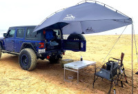 Versatility Teardrop Awning for SUV RVing, Car Camping, Trailer