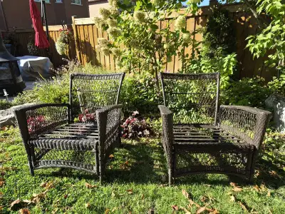 Wicker Patio Chairs Set, View more