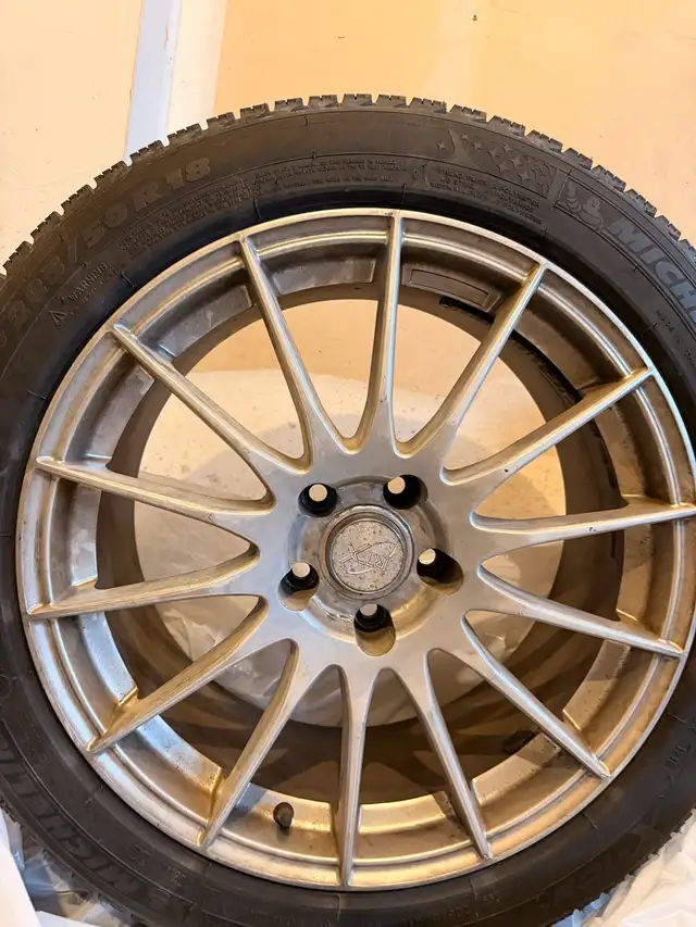 Audi / VW Winter Tires and Rims 5x112 - Set of 4 in Tires & Rims in Hamilton - Image 4
