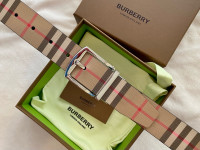 Burberry Mens Reversible Belt New In Box