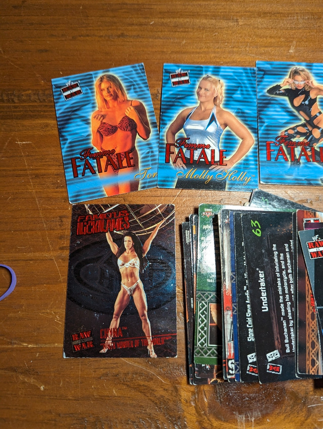 WWE magazines 2002-3 + raw trading cards - all for $60 in Arts & Collectibles in City of Toronto - Image 2