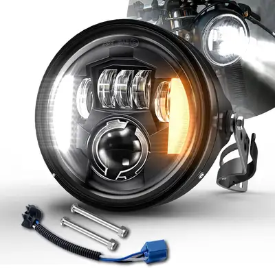 BWCarid Round 7" Inch LED Motorcycle headlight, View more