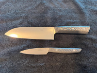 North Arm Knives "Sitka" 7" Santoku and 3.5" Pearing Knife