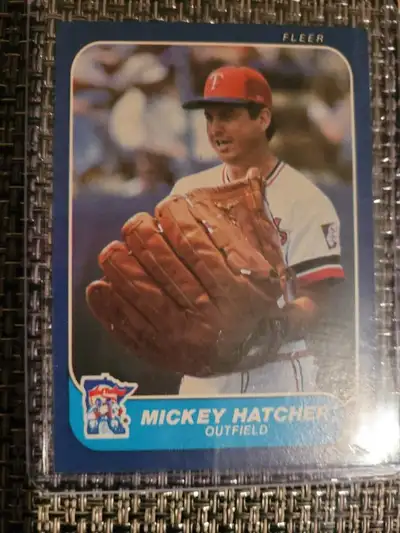 Baseball Card-Mickey Hatcher 1986 Fleer Novelty Card, View more