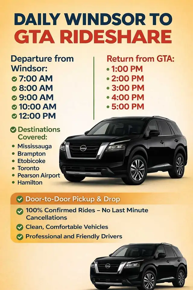 Windsor to Yorkdale Carpool 