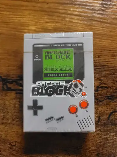 These Arcade Block Classic Console Casino Cards are brand new and sealed, perfect for collectors and...