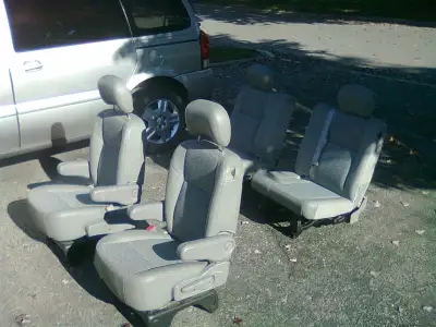 all 4 seats fit 2008 Chevy Uplander. May fit other years? 2 bucket seats (adjustable with storage co...