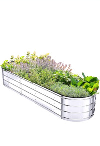Raised Garden Bed Planter Box: Ohuhu Galvanized Metal Steel Plan