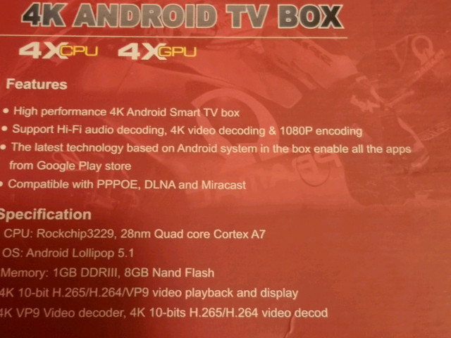 4K Android TV Box - almost new! in Video & TV Accessories in Winnipeg - Image 4