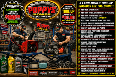 LAWNMOWER Tune Ups/Repairs by Poppy's Power Equipment, View more