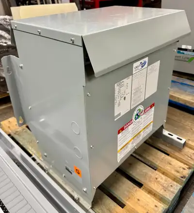 45 kVA 3-phase dry type distribution transformer, like-new condition. High-quality copper windings w...