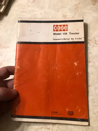 Vintage Case Model 108 Garden Tractor Operators Manual, View more