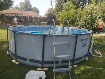 12 ft round pool 4 feet tall, View more