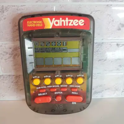 MB Electronic Yahtzee Handheld Game, View more