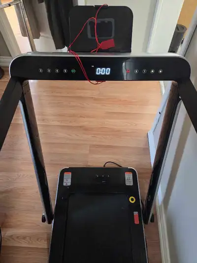 Treadmill in excellent condition. Taking up too much space. Don't have time to use it. Has built in...