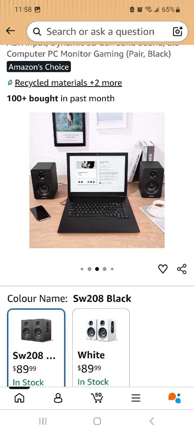 Sanyun SW208 Bluetooth 5.0 Bookshelf Speakers brand new in Speakers in London - Image 4
