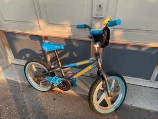 Used blue bike, 16 inch wheels, good condition, for boys, View more