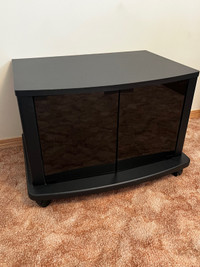 Small Tv Stand Fits at 27” & 32” with overhang 
