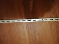 46' &  24' Rubbermaid metal single track upright shelf brackets