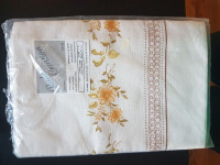 New - Linen Table Cloth with floral design