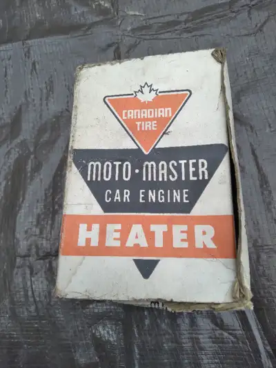 Canadian Tire block heater. New. Never used. Block heater for various 1960's - 1970's cars and truck...