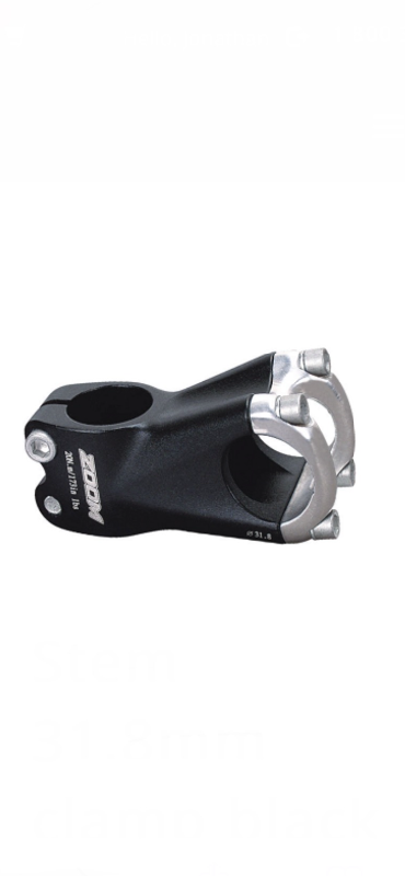 New Zoom 31.8 Bicycle Stem 1 1/8” Threadless 60mm reach 10* rise, View more