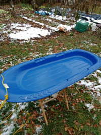 Blue Sled, 48"L, Pull String, Canadian Made, Lightweight 