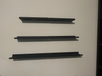 Black wall shelves 
