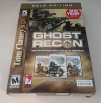 Tom Clancy's Ghost Recon Gold Edition Big Box PC Game 3 cam set