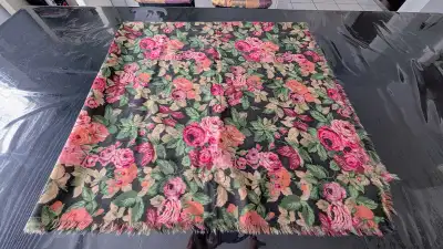 All Wool Women's Floral Shawl /Scarf/ Wrap Made in England , View more