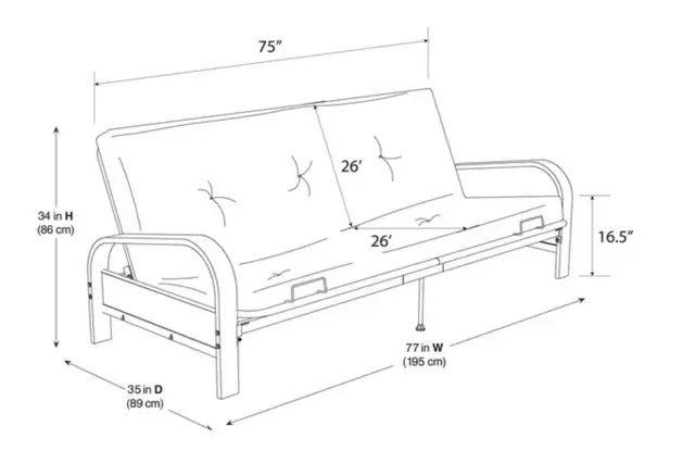 Sofa Bed Futon in Couches & Futons in Kingston - Image 5